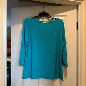 Silky Turquoise blouse